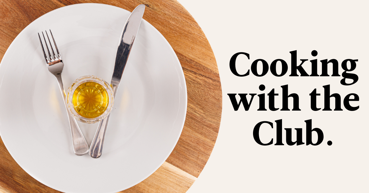 Cooking with the Club: Polly Venning’s caramelised croissant pudding with whisky maple walnuts