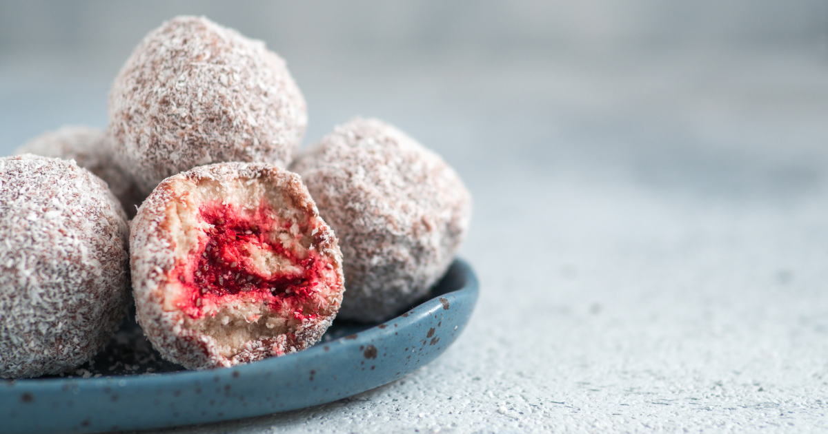 Lamington and whisky balls