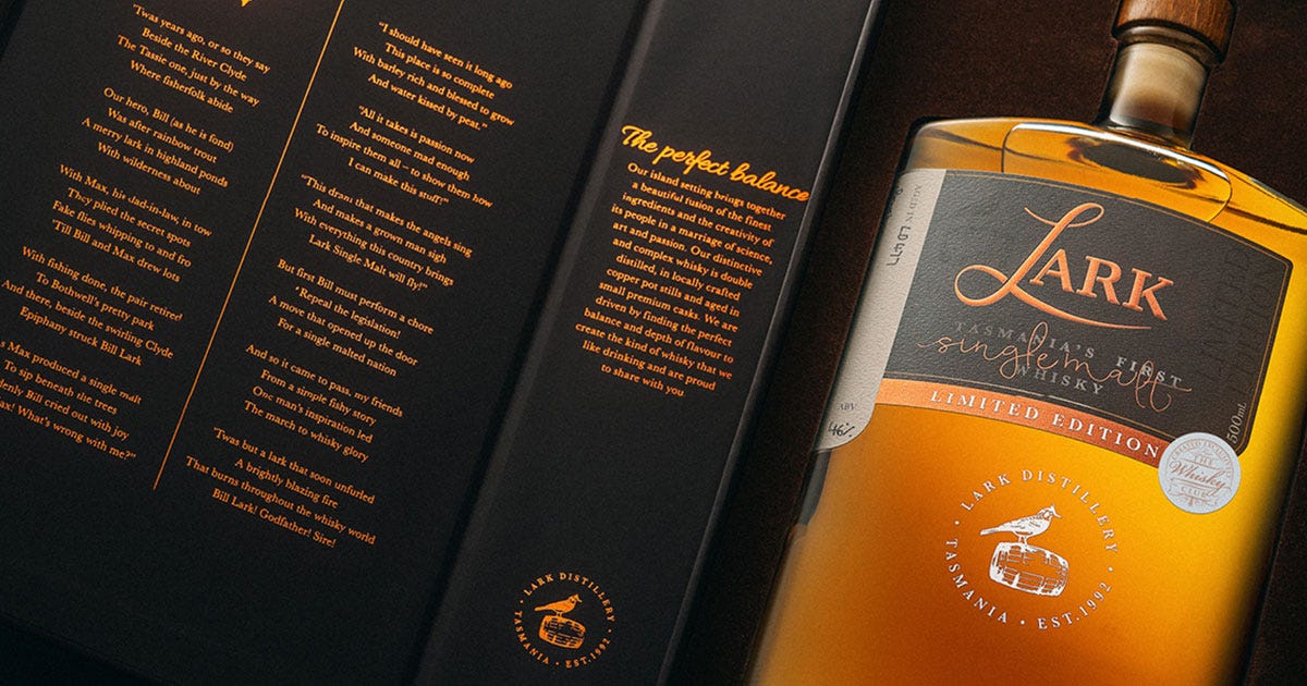 The Lark formula for Tassie whisky brilliance
