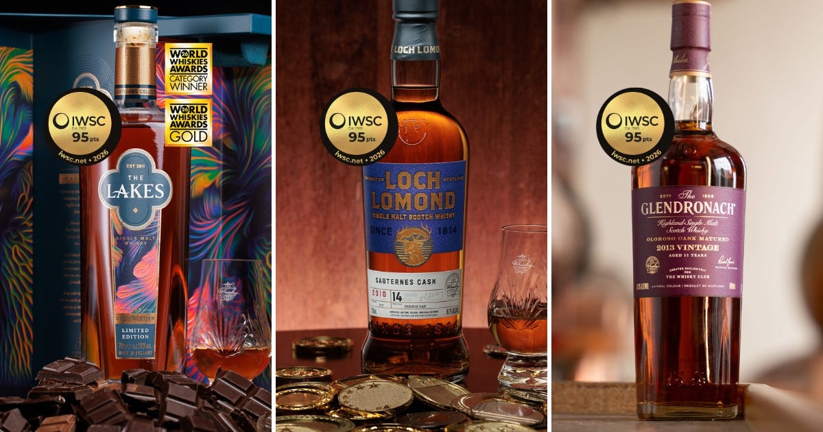 The Whisky Club wins three gold medals at the International Wine and Spirits Competition