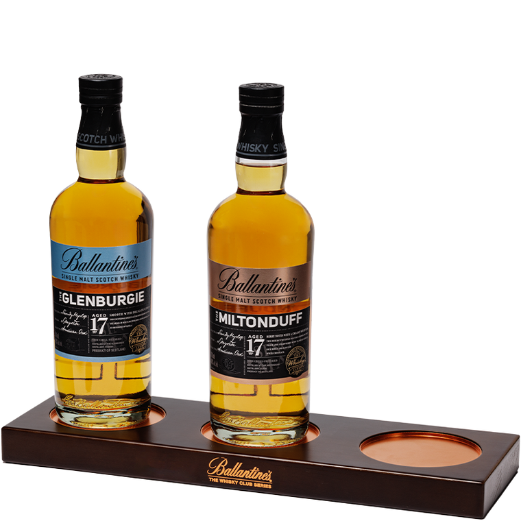 Ballantine’s 17 Year Old Single Malt Trilogy with Plinth