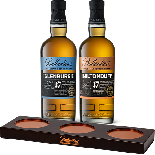 Ballantine’s 17 Year Old Single Malt Trilogy with Plinth