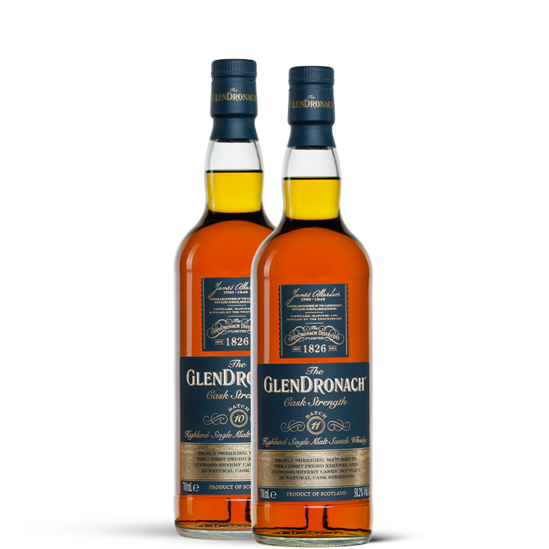 The GlenDronach Cask Strength Batch 10 and 11 Bundle