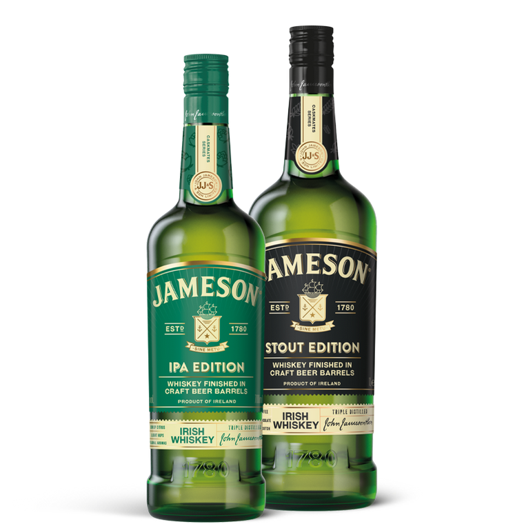 Jameson Craft Beer Barrel Twin-Pack – 1L Stout Edition + 700ml IPA Edition