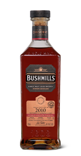 A bottle of Bushmills whiskey