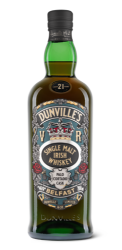 A bottle of Dunvilles 21 Year Old Palo Cortado cask whiskey
