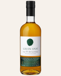 A bottle of Green Spot whiskey